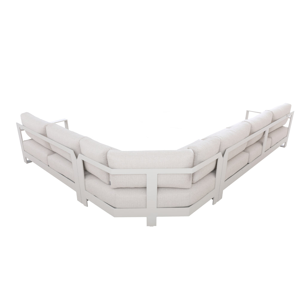 Outdoor sofa CUBA 3-piece 332x254x65cm beige