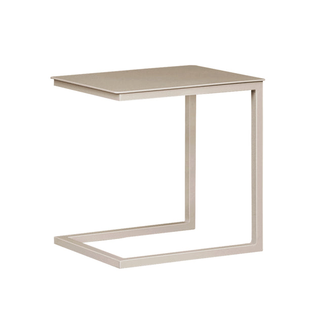 Outdoor side table DAVAO 42x35x50cm champagne