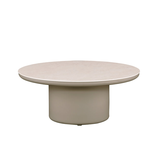 Buiten salontafel BONAIRE Ø90x37cm champagne