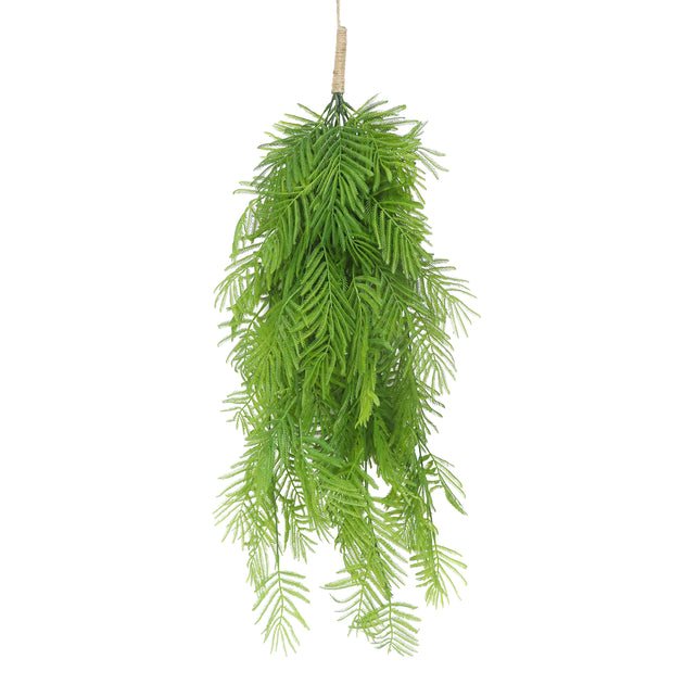 Hanging plant MIMOSA-HEMP 23x23x84cm green