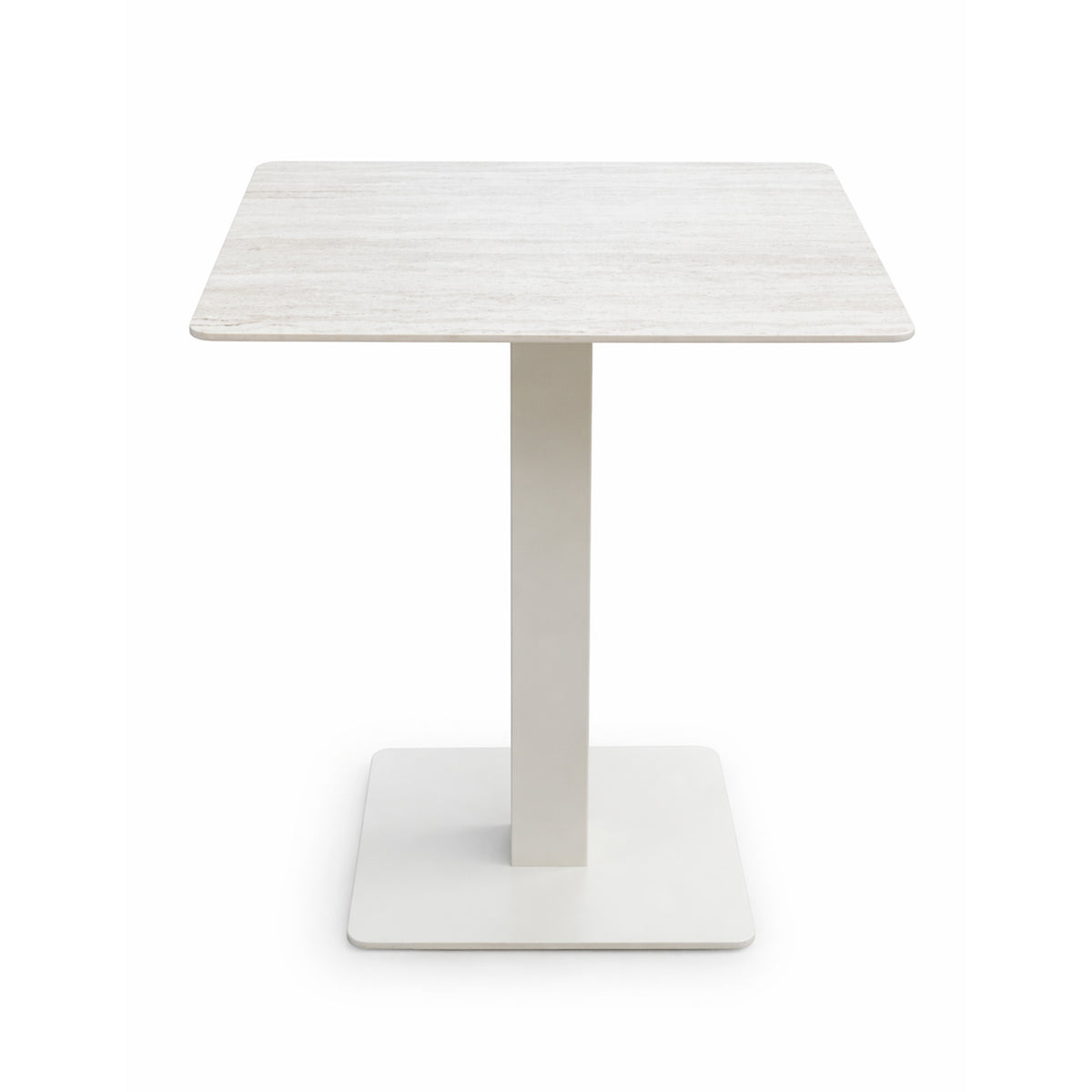 Bistro tuintafel ISLAY met stenen blad 70x70x79cm crème