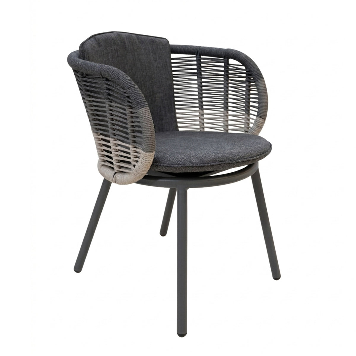 Buiten eetkamerstoel RONA 57x62x73cm donkergrijs