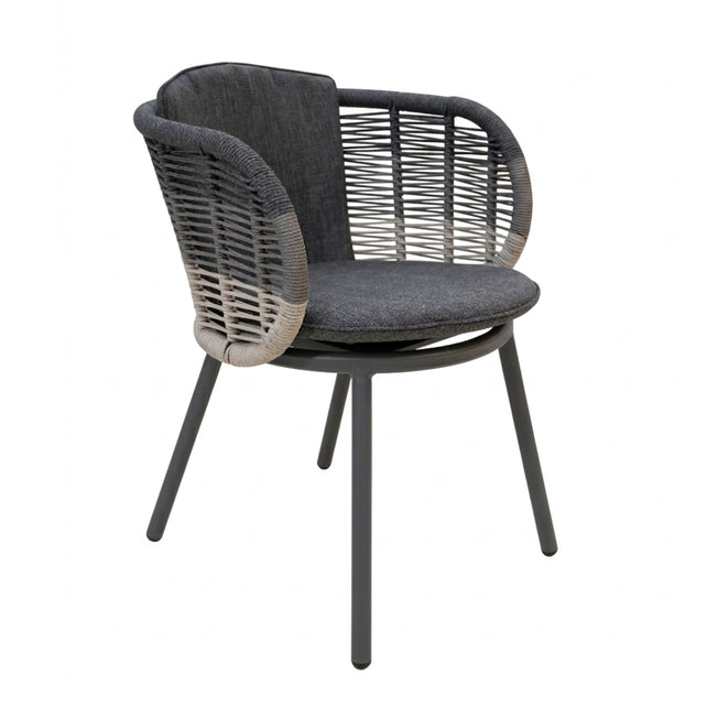 Buiten eetkamerstoel RONA 57x62x73cm donkergrijs