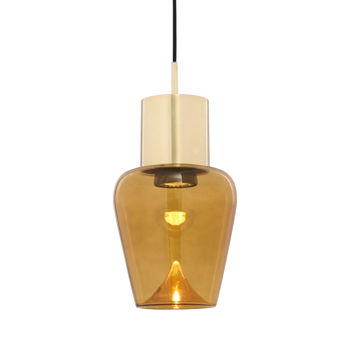 Ceiling lamp spray tawney METAL/glass 21x21x160