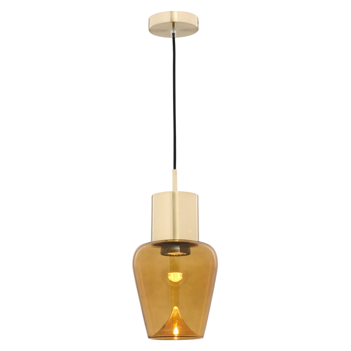 Ceiling lamp spray tawney METAL/glass 21x21x160