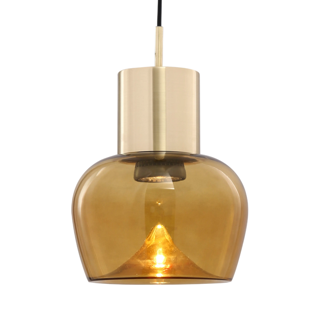 Ceilling lamp spray tawney METAL/glass 17x17x160