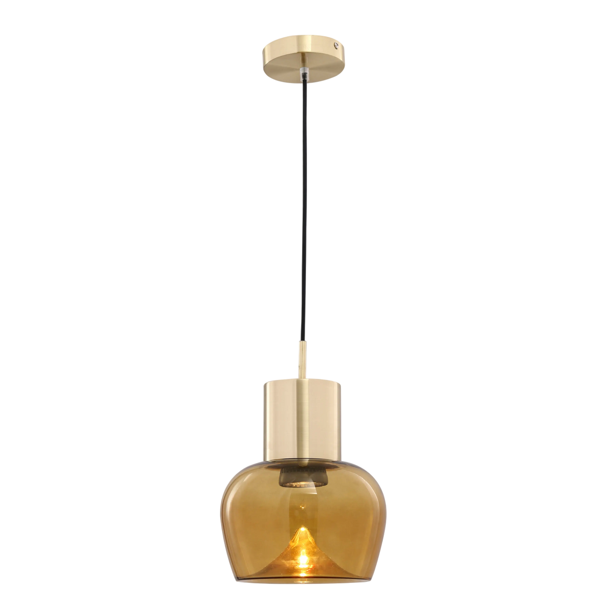 Ceilling lamp spray tawney METAL/glass 17x17x160