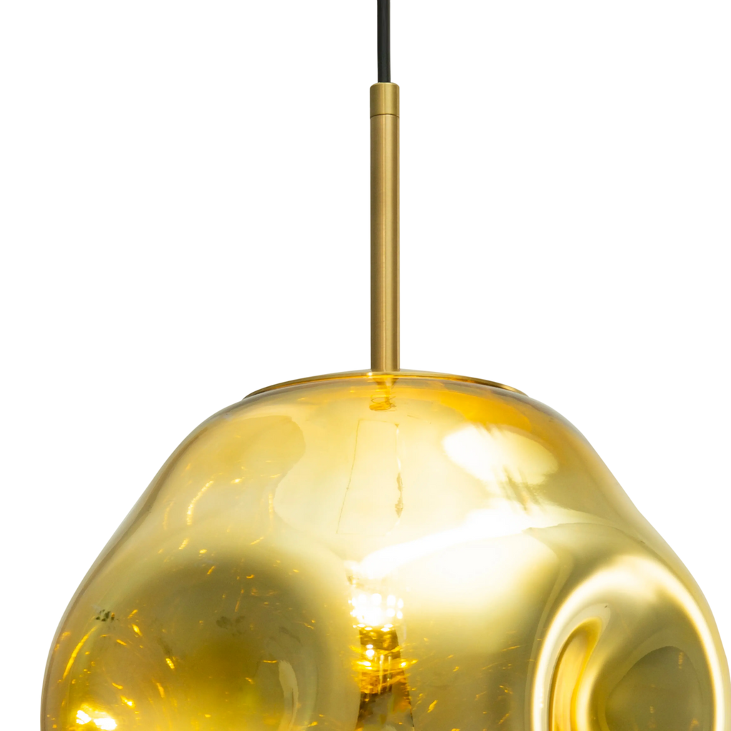 Ceilling lamp gold METAL/glass 25x25x160