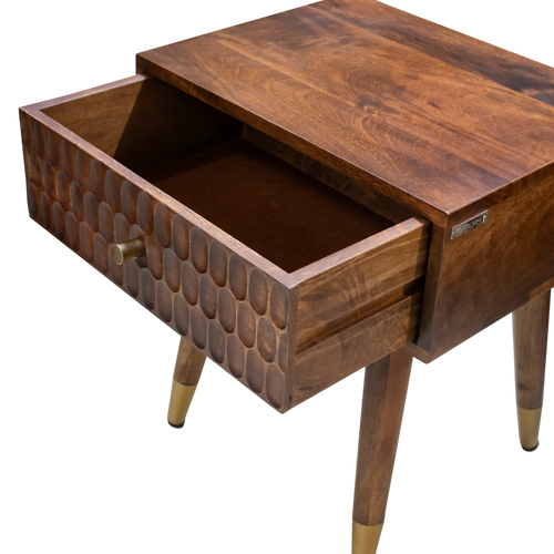 Bedside CANNES 45x35x50cm brown
