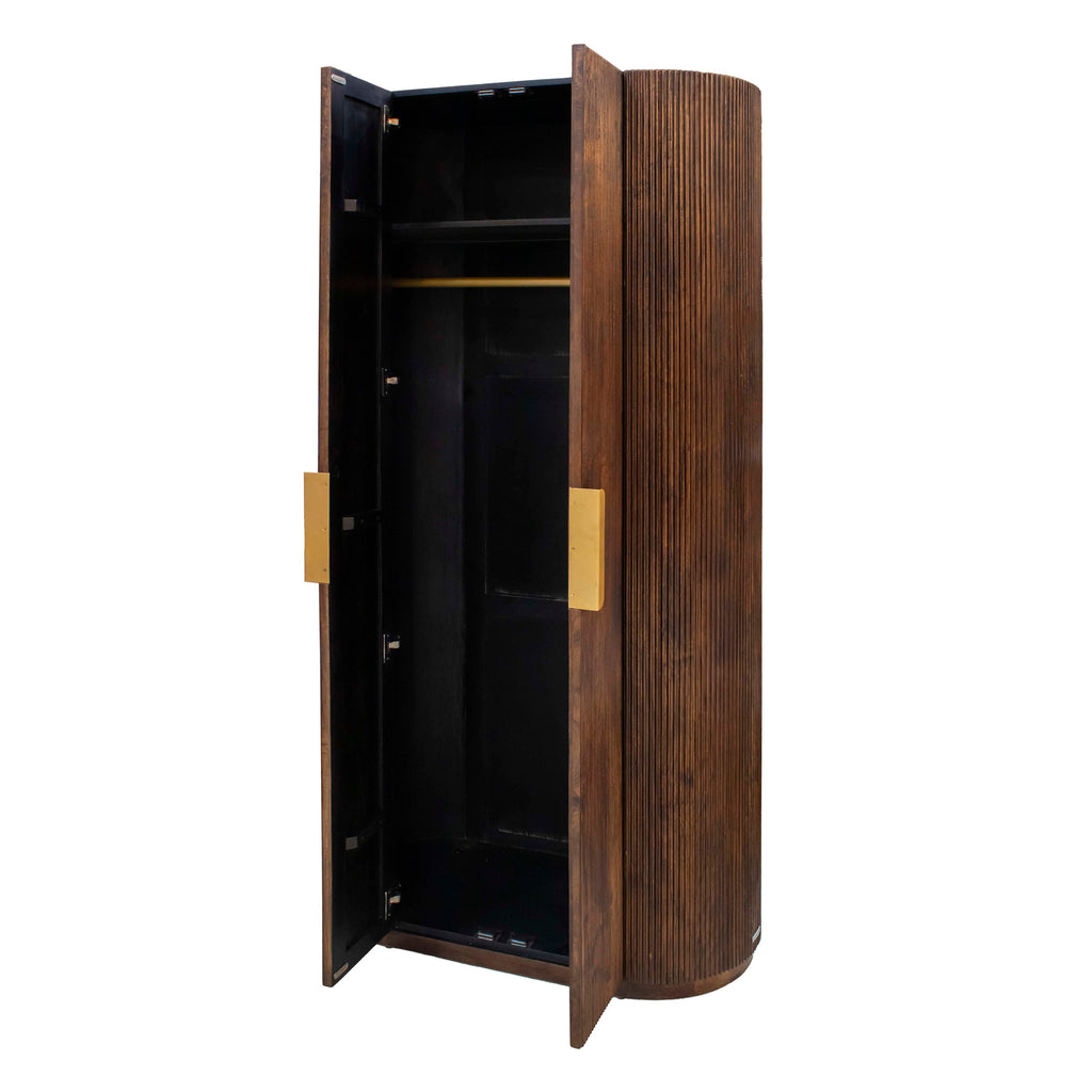 Wardrobe MONACO 90x45x200cm brown