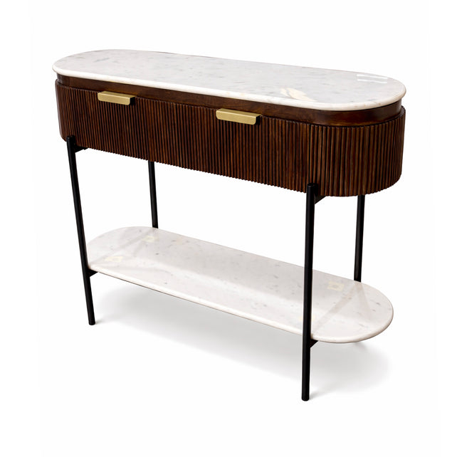 Console tafel MONACO 120x35x80cm bruin