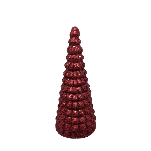 Deko-Weihnachtsbaum SAPIN Ø18x45cm rot
