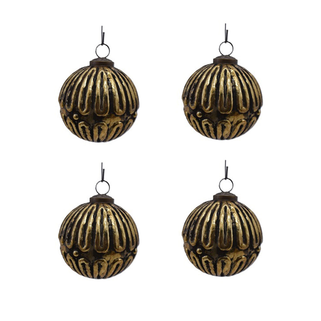 Weihnachtsanhänger MAGIC 4er-Set Ø10x10cm gold