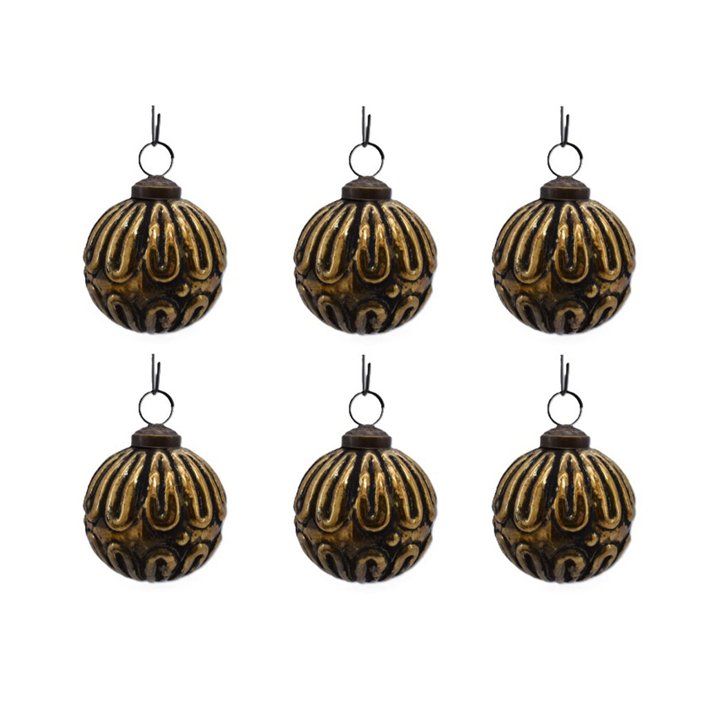 Kersthanger MAGIC set/6 Ø8x8cm goud
