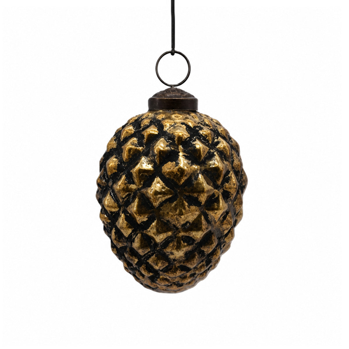 X-mas hanger MAGIC set/6 Ø8x10cm gold