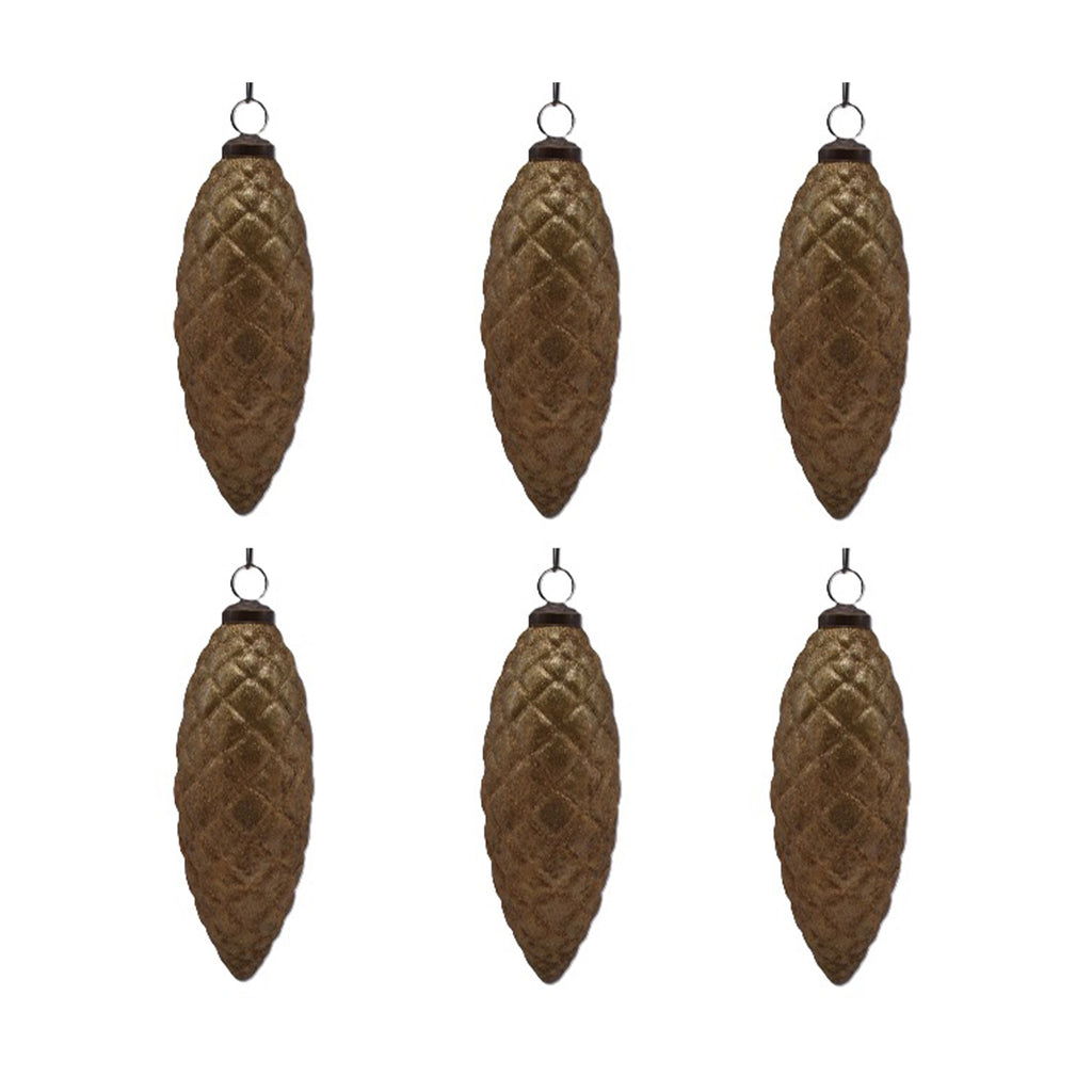 Kersthanger MAGIC set/6 Ø8x22cm goud