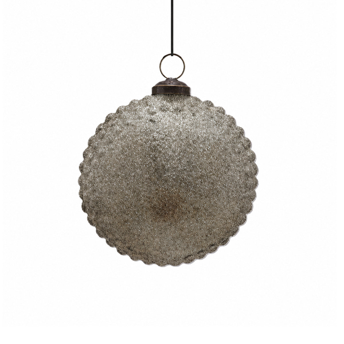 X-mas hanger MAGIC set/6 Ø12x6cm silver