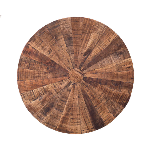 Table top round chakra bage wood 80x80x4