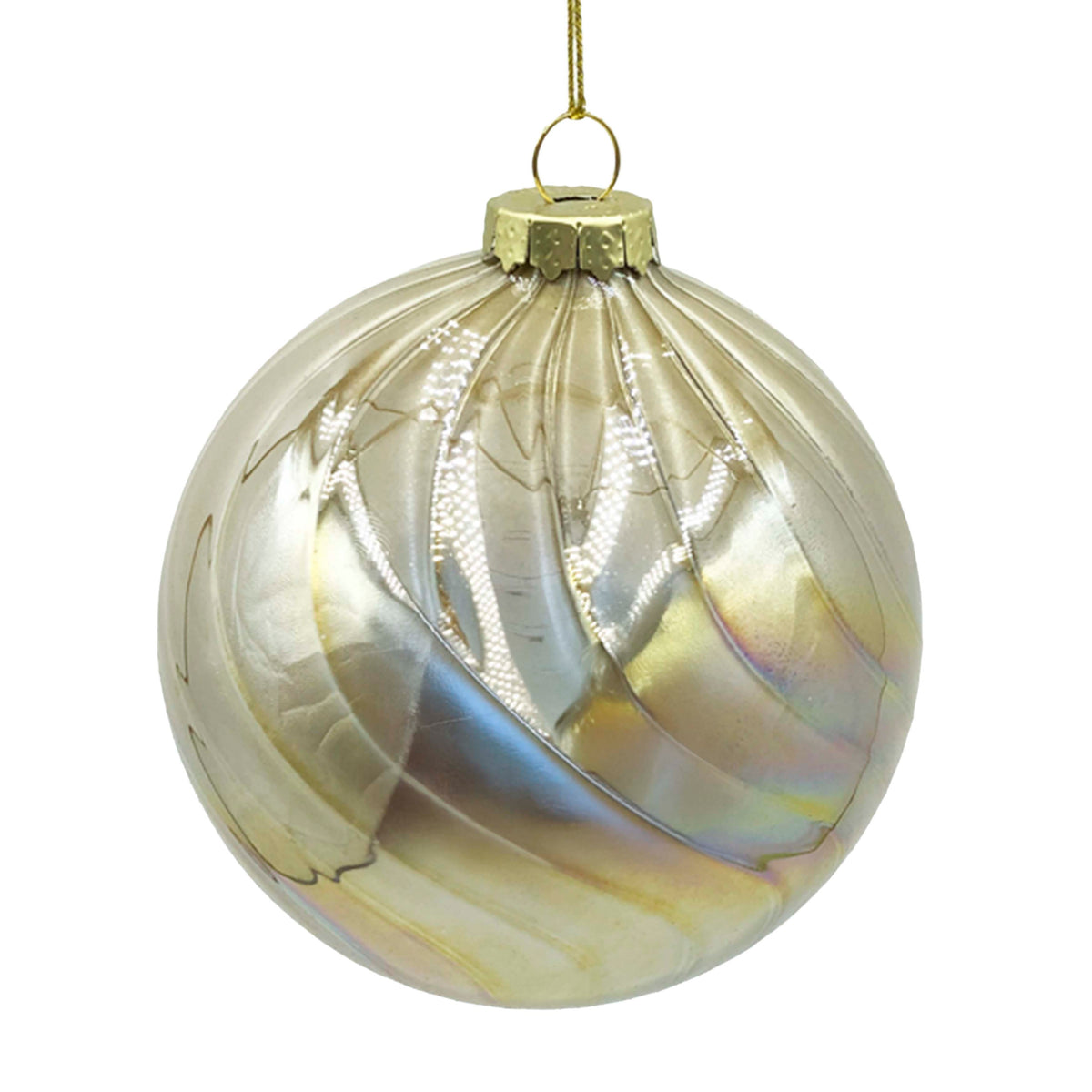 X-mass hanger SET/4 pearl champagne 10x10x10