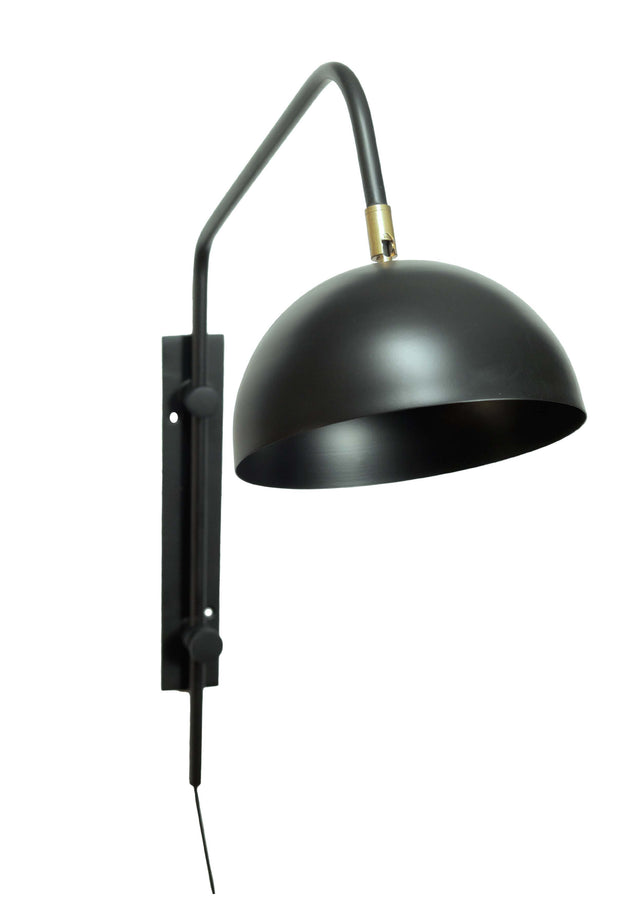 SALE Wall lamp bowl black iron 49x20x60