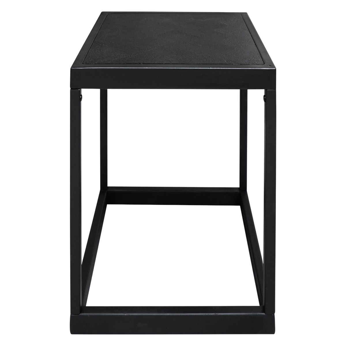 Column matt black herringbone mango wood IR 40x40x100