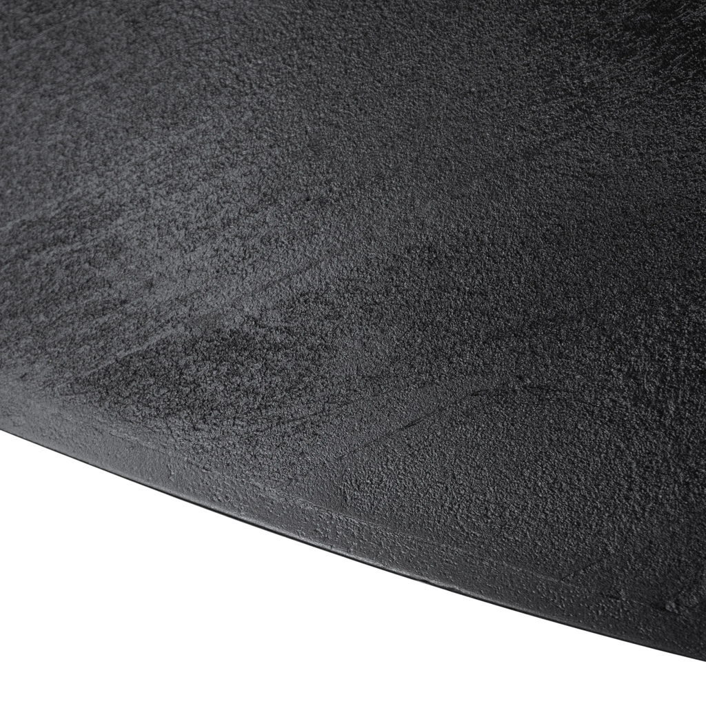 Dining table ONYX oval herringbone wood 260x120x76cm black