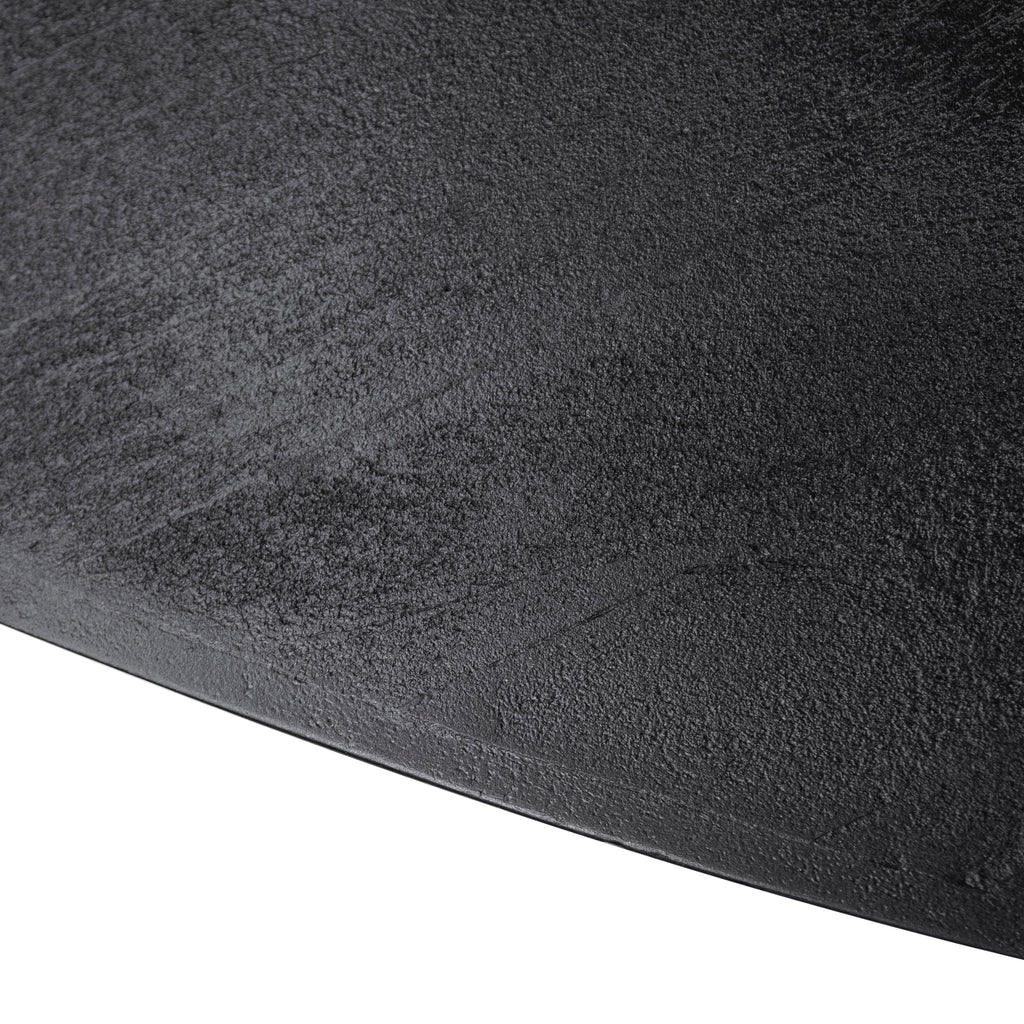 Coffee table black herringbone mango wood IR 75x75x45