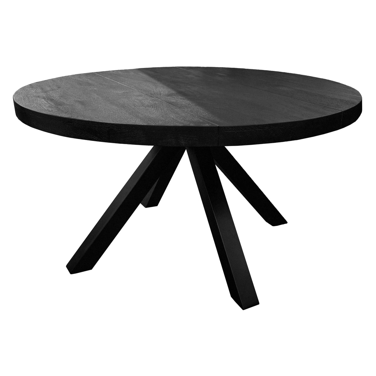Dining table LUMO mango wood Ø140x76cm black