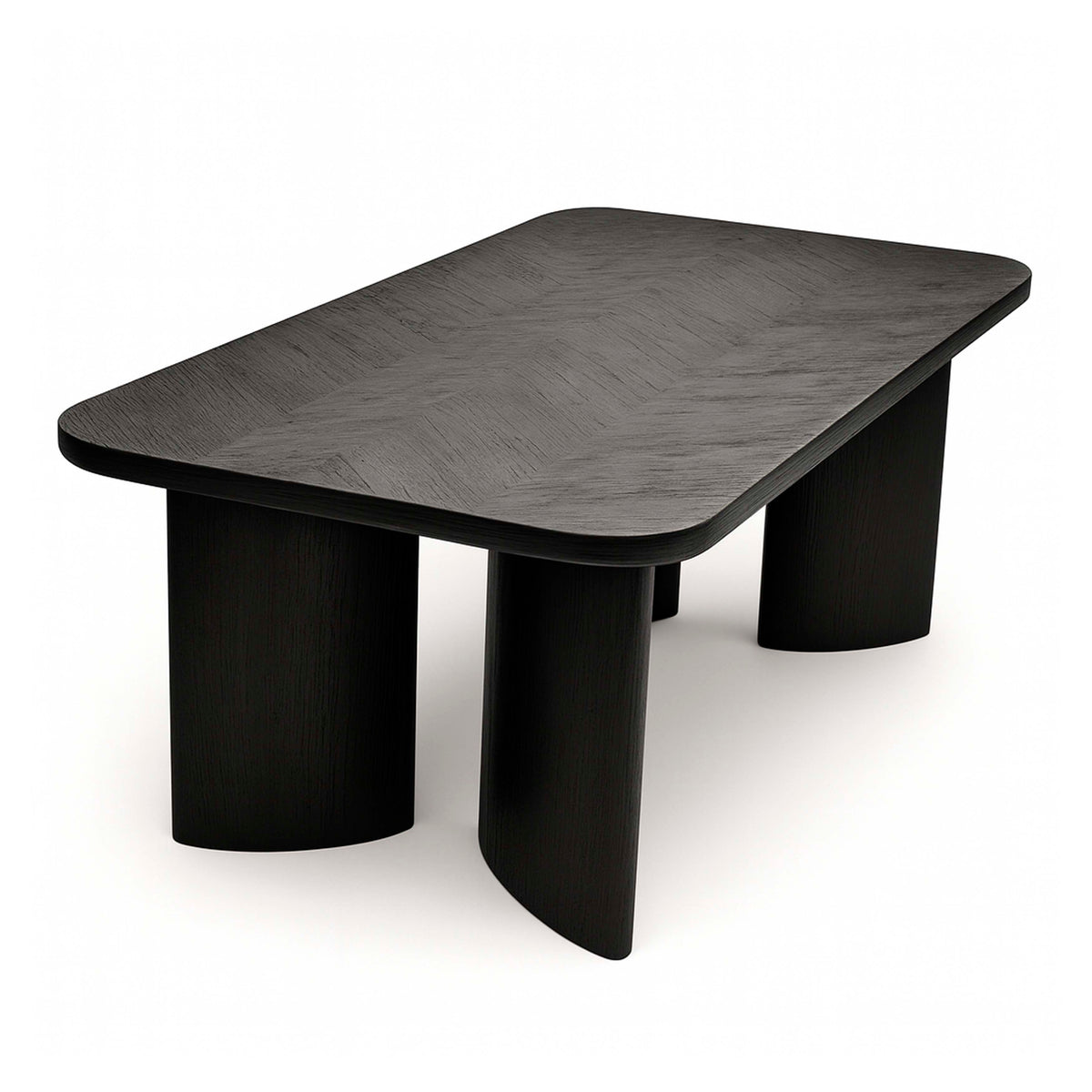 OUTLET Dining table herringbone recycled wood 220x110x7