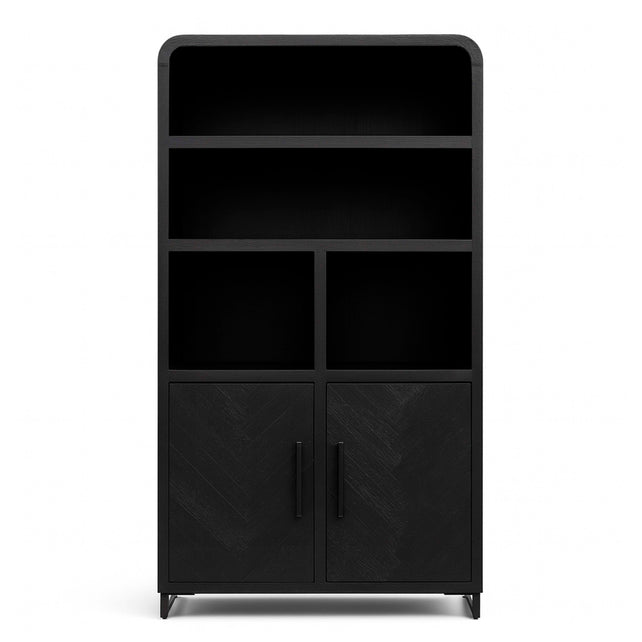 OUTLET Cabinet herringbone recycled wood 110x45x210