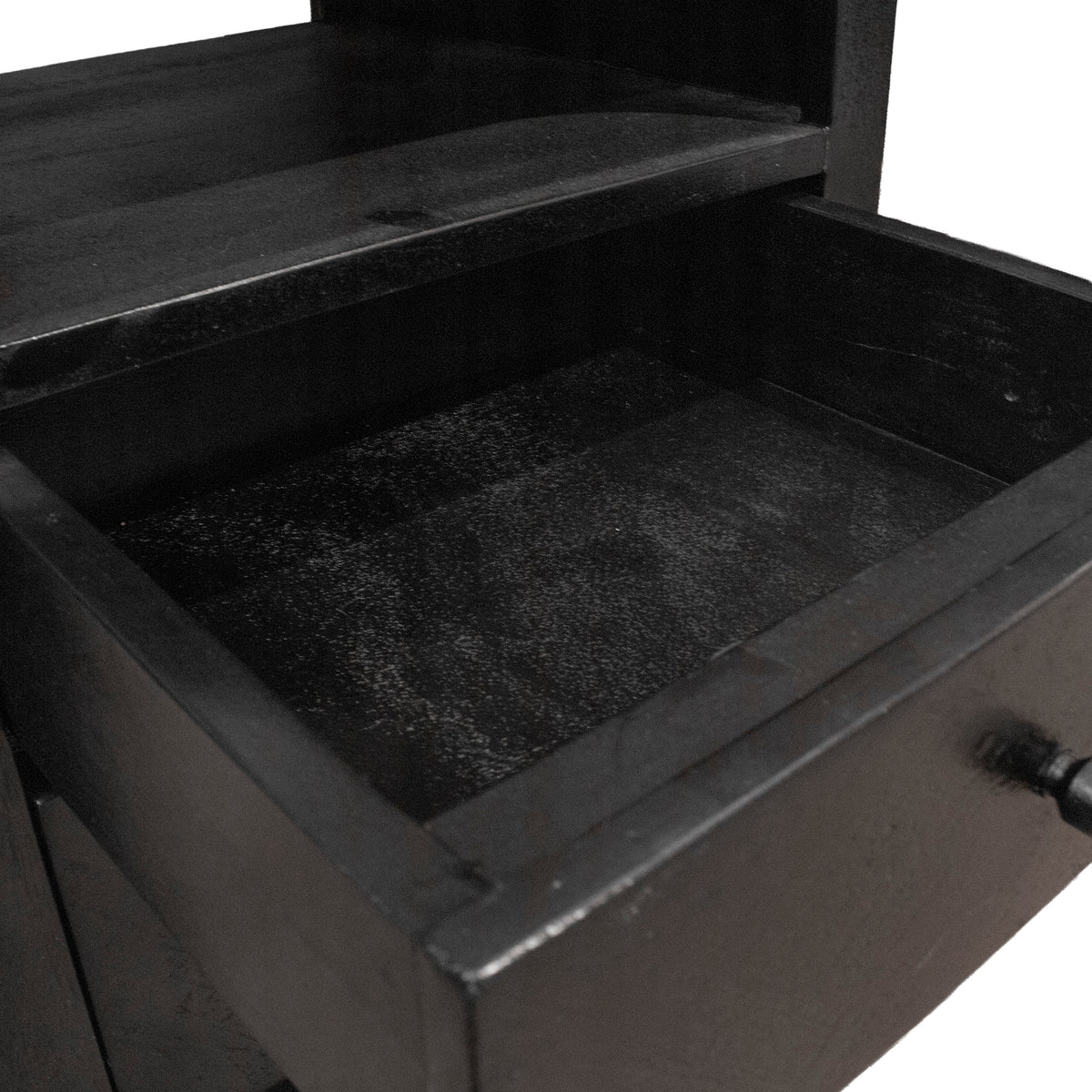 OUTLET Bedside herringbone recycled wood 45x40x55