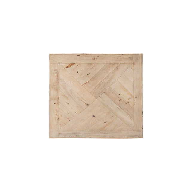 Table top eucalyptus wood natural 60x60