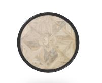 Table top round eucalyptus wood natural 120x120