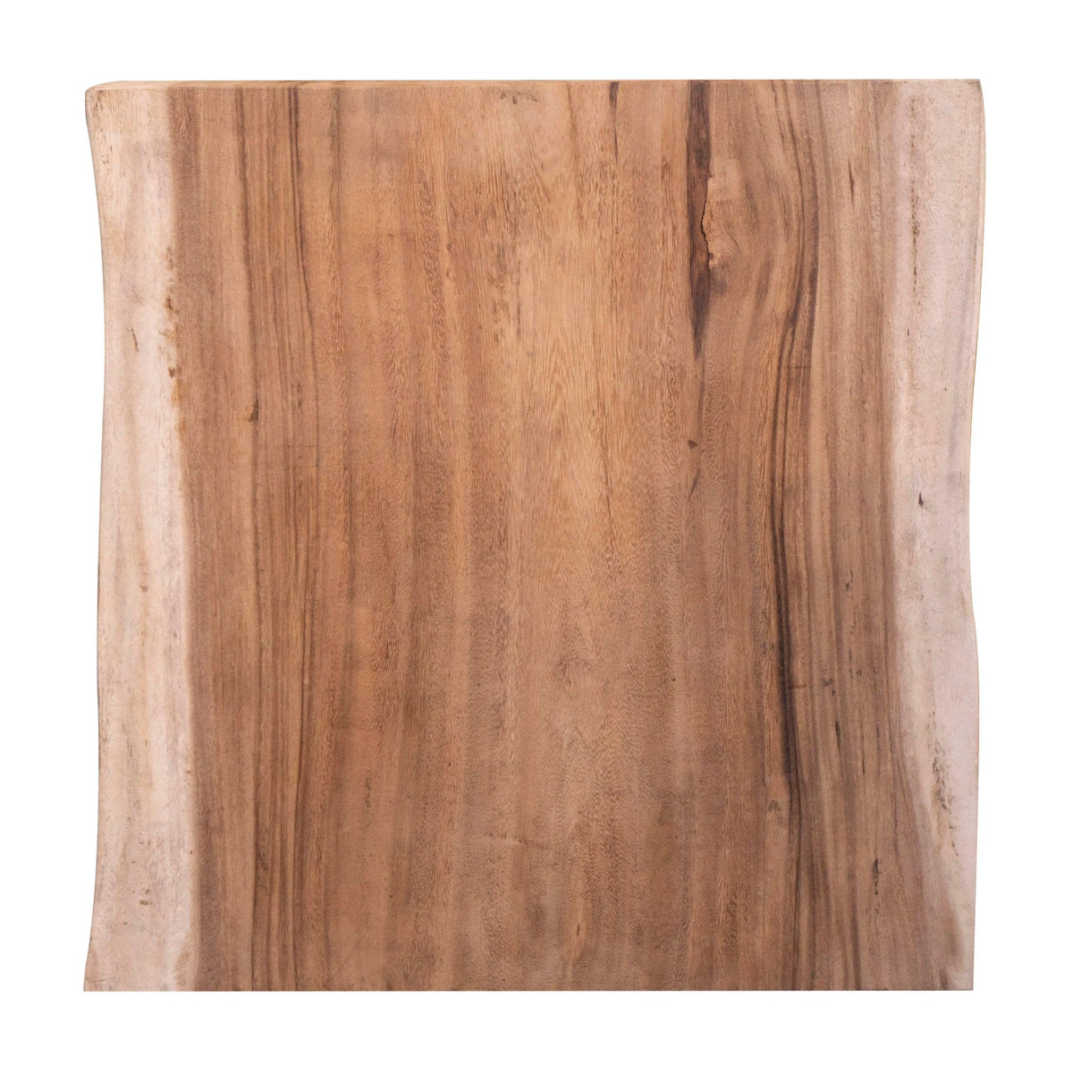 Slab table square suar wood live edge 70x70x6
