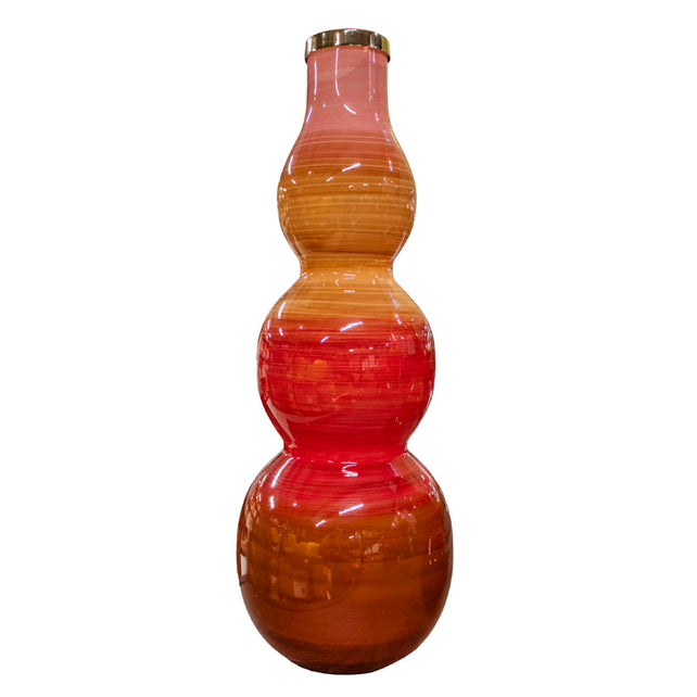 Vase indian summer enamel glass w/IR19x19x58