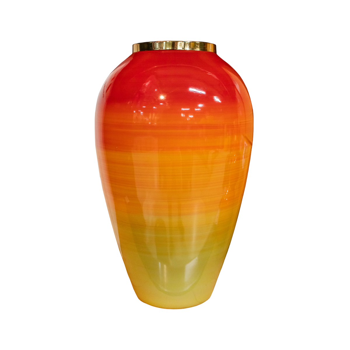 Vase strawberry shortcake enamel glass 26x26x42