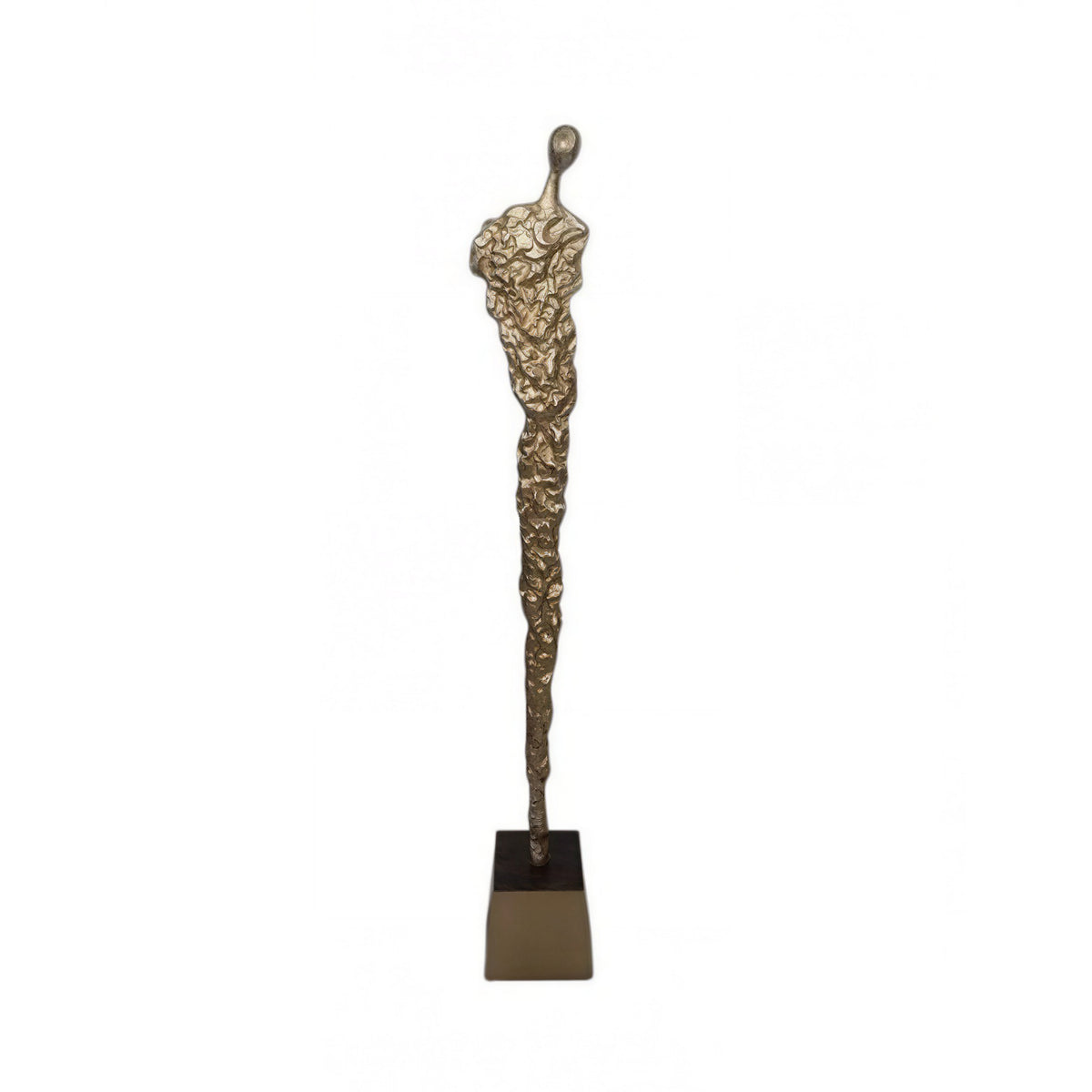 Sculpture ELARA Ø14x91cm champagne