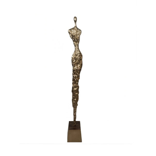 Skulptur ELARA Ø14x102cm champagner