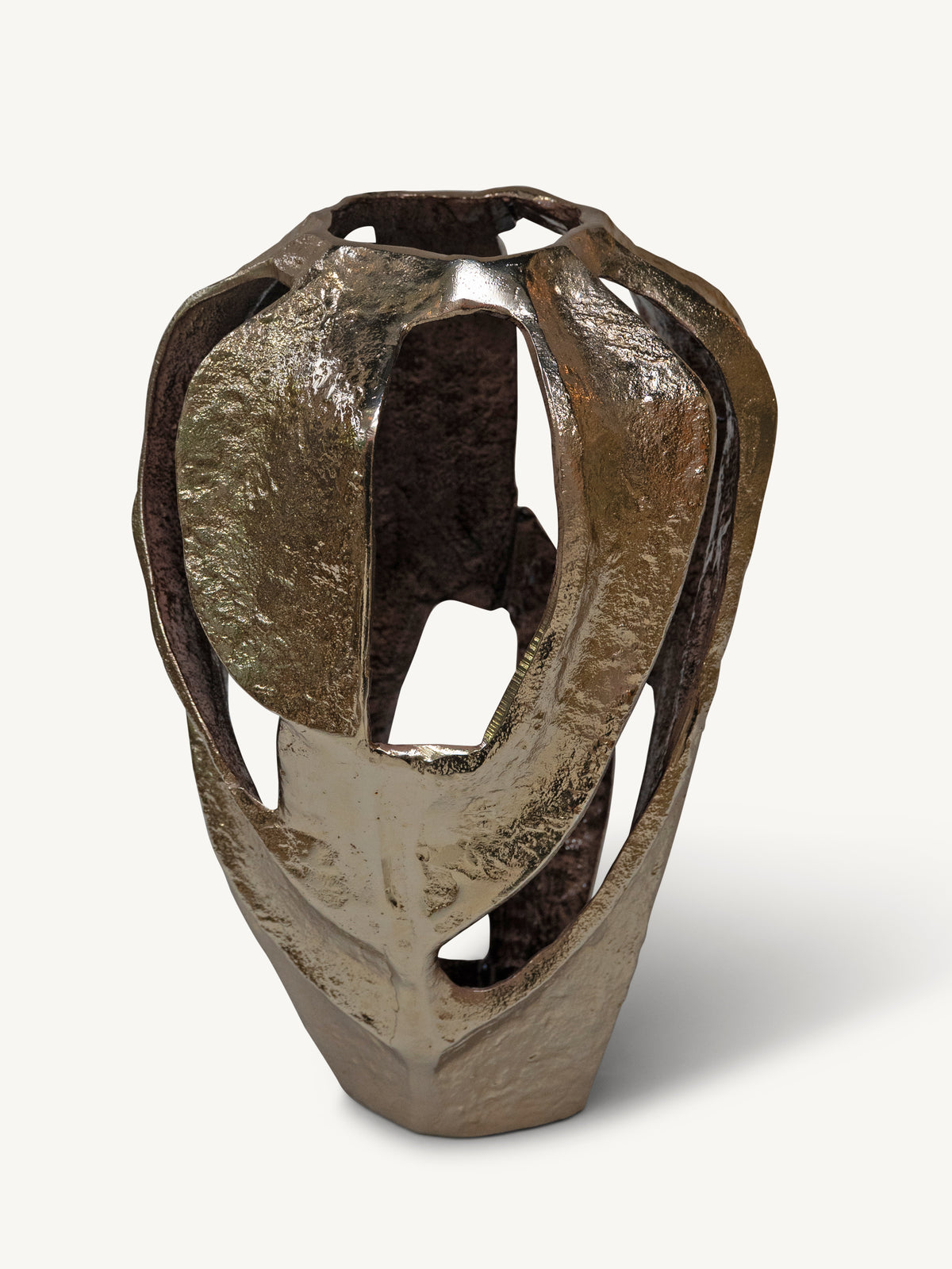 Vase VELORA 24x23x37cm champagne