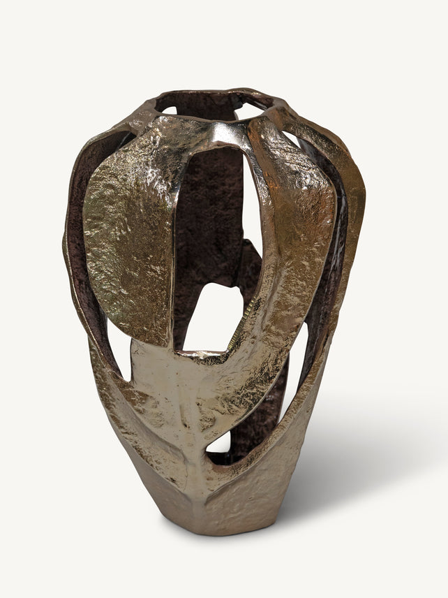 Vase VELORA 24x23x37cm champagne
