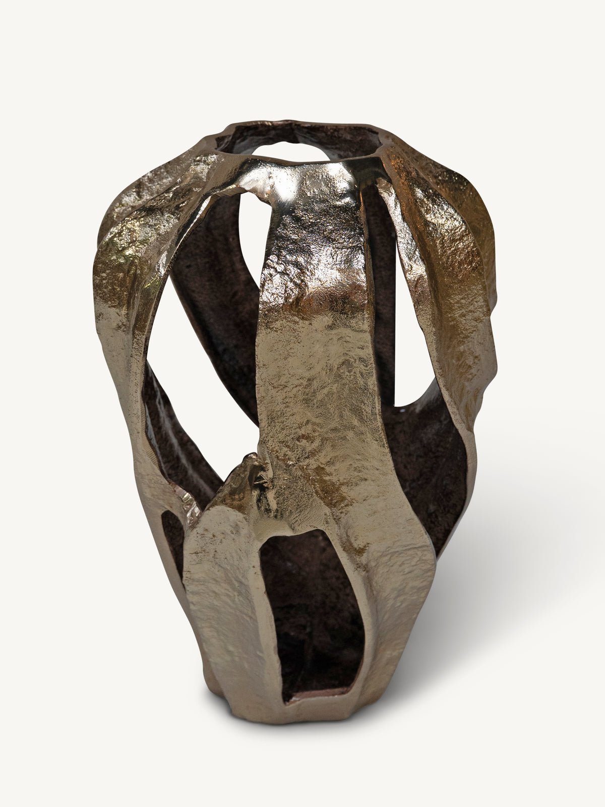 Vase VELORA 24x23x37cm champagne