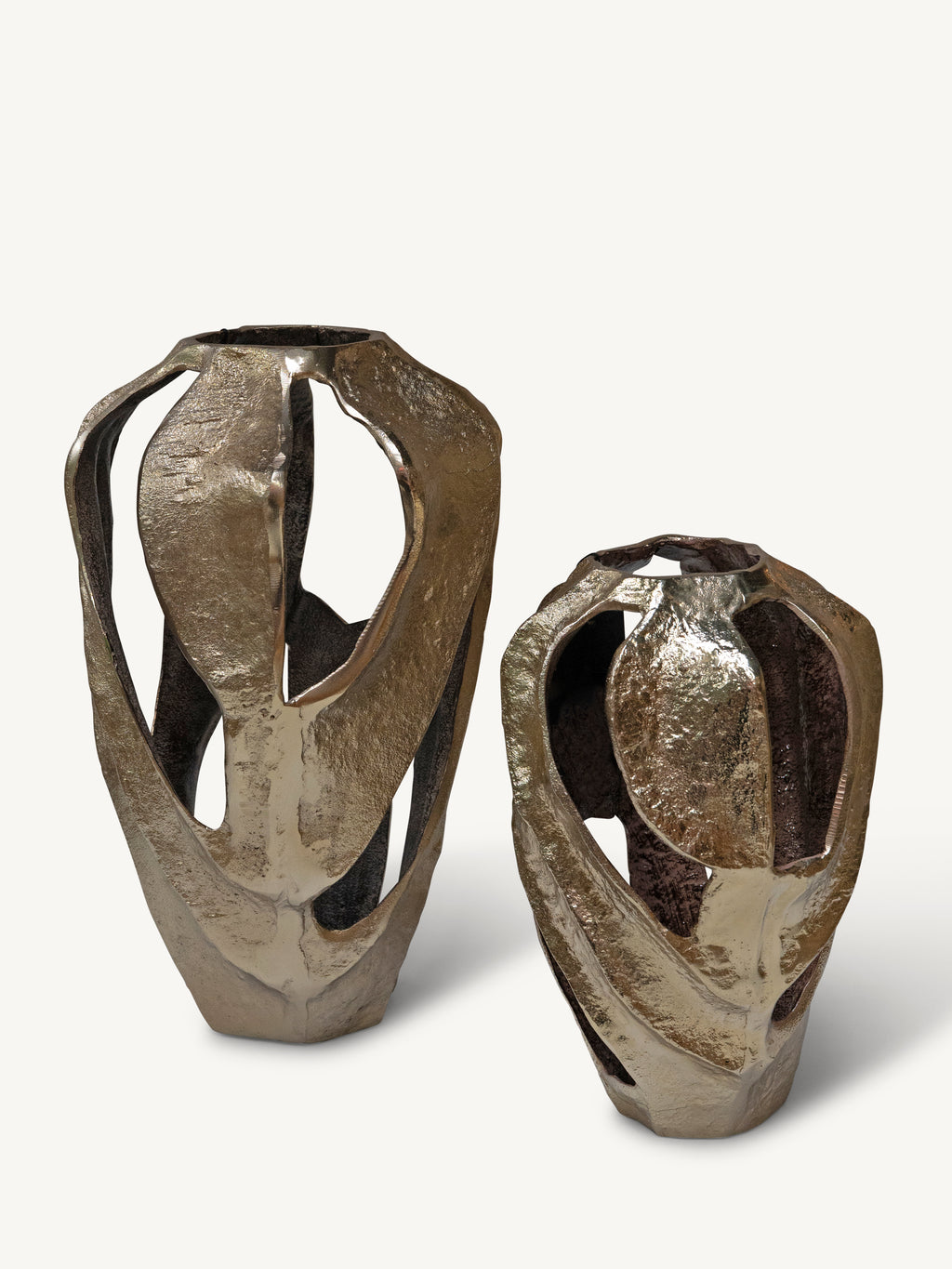 Vase VELORA 24x23x37cm champagne