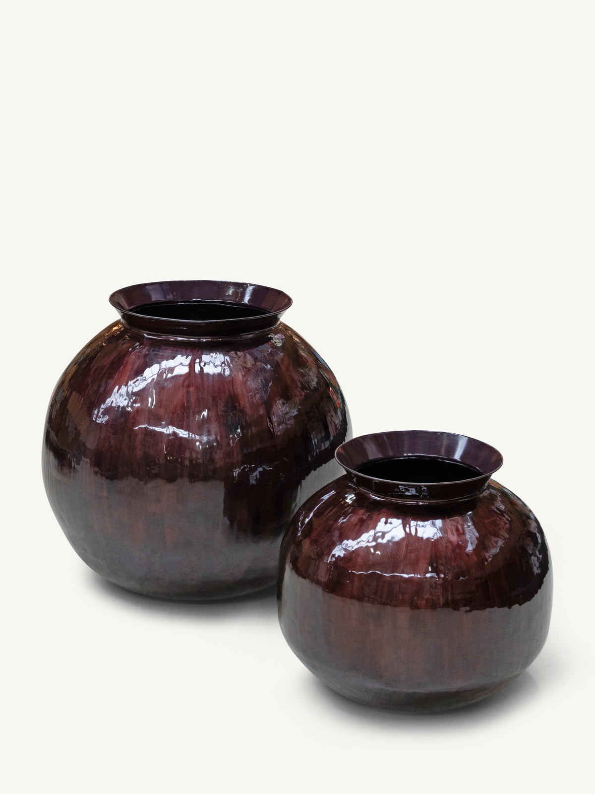 Pot ORSA Ø43x39cm burgundy