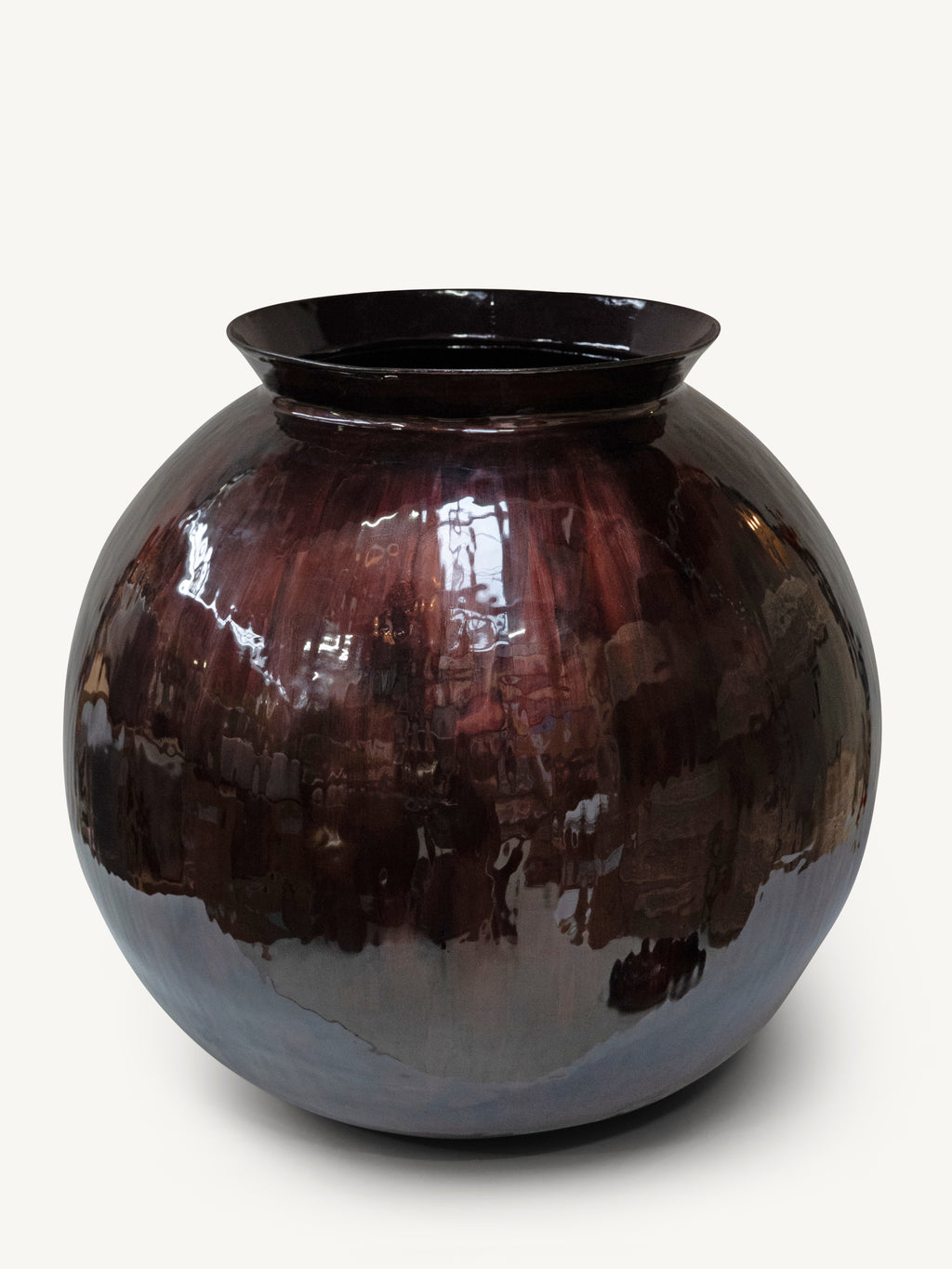 Pot ORSA Ø56x52cm burgundy
