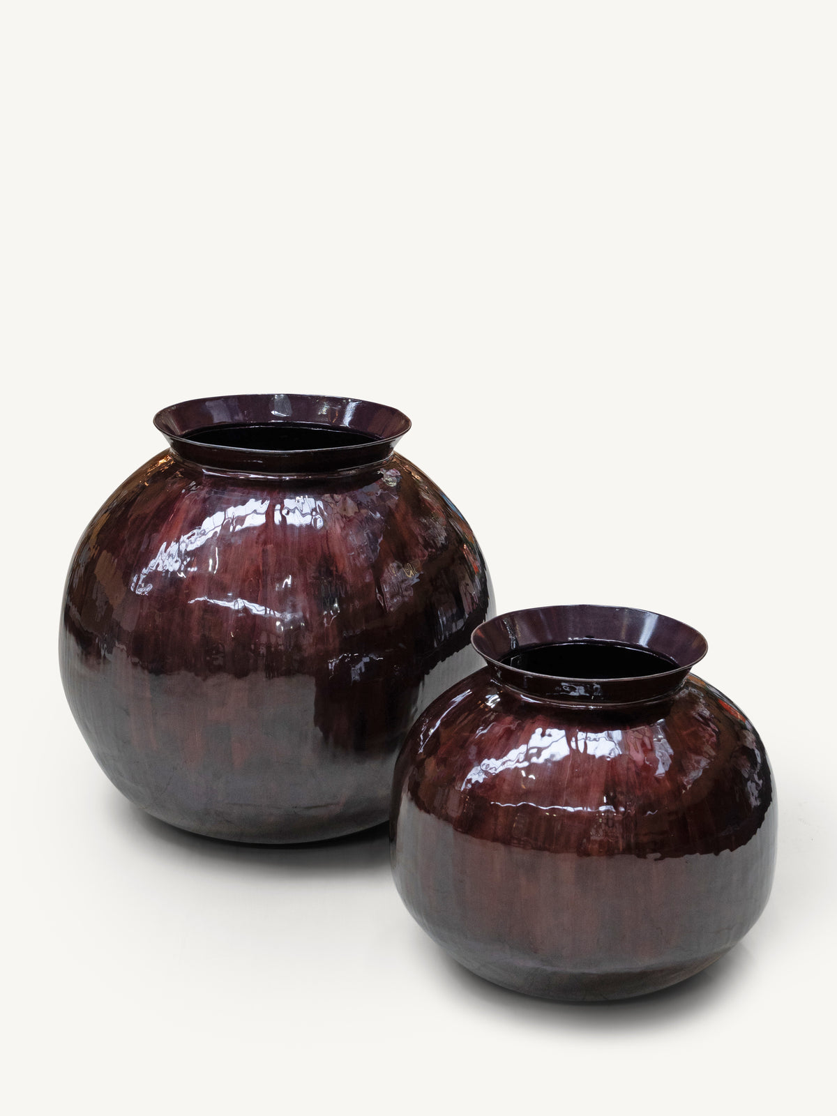 Pot ORSA Ø56x52cm burgundy