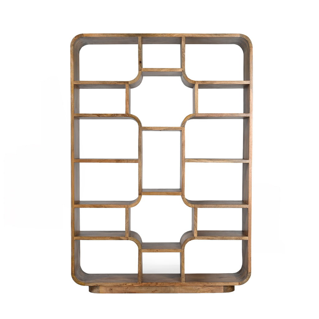 Regale RANIA Mangoholz 140x38x200cm natur