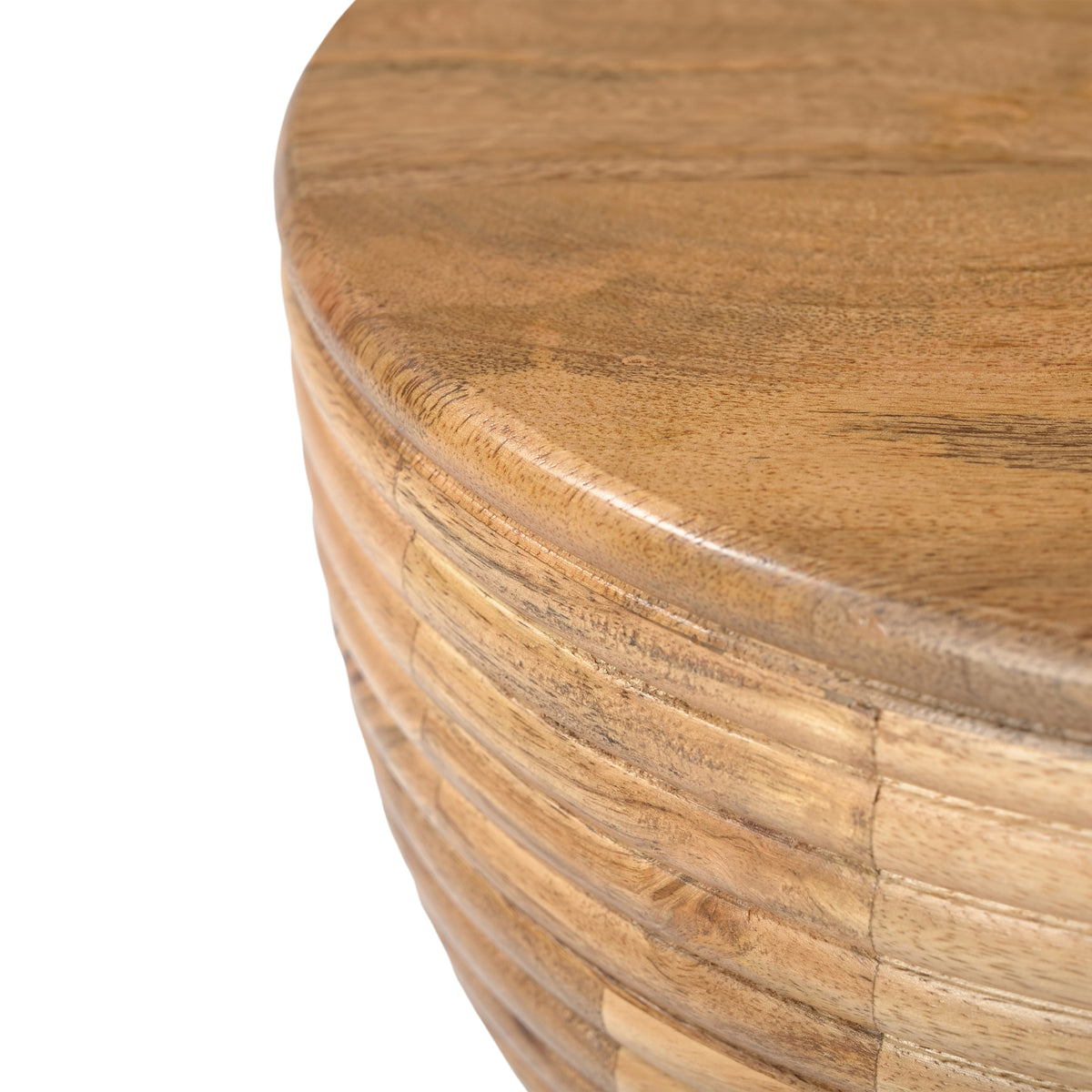 Side table NADINE mango wood Ø32x41cm natural