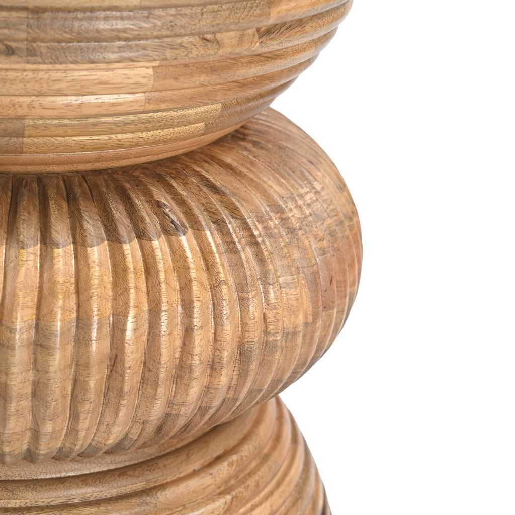 Side table SALMA mango wood Ø41x51cm natural