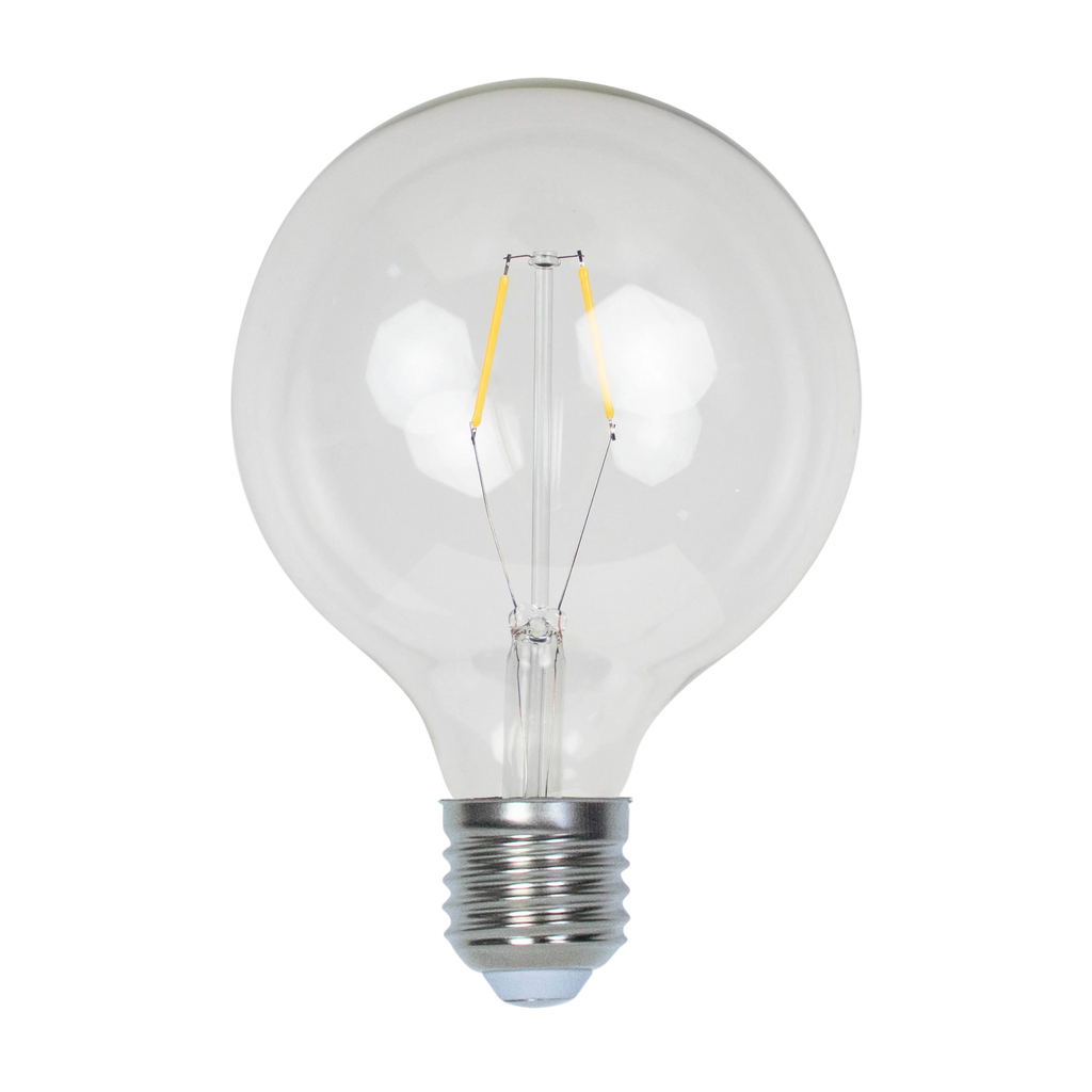 LED G125 E27 2W clear 13x13x16