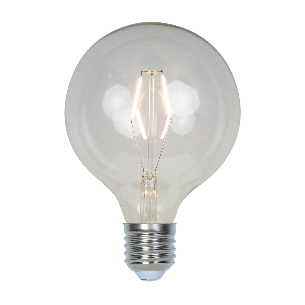 LED G125 E27 2W clear 13x13x16